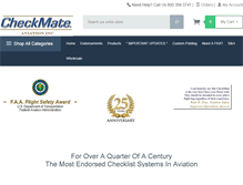 Tablet Screenshot of checkmateaviation.com